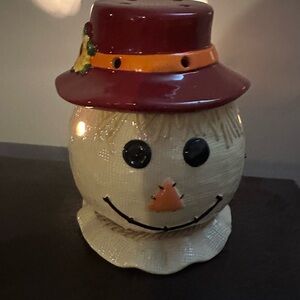 Scentsy Holiday Scarecrow Warmer with Red Hat
